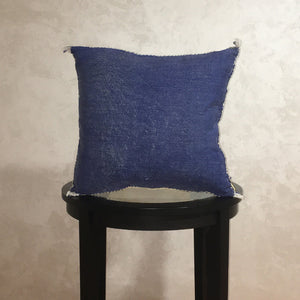 Cactus Silk Moroccan Sabra Pillow Cover Blue - Moroccan Interior