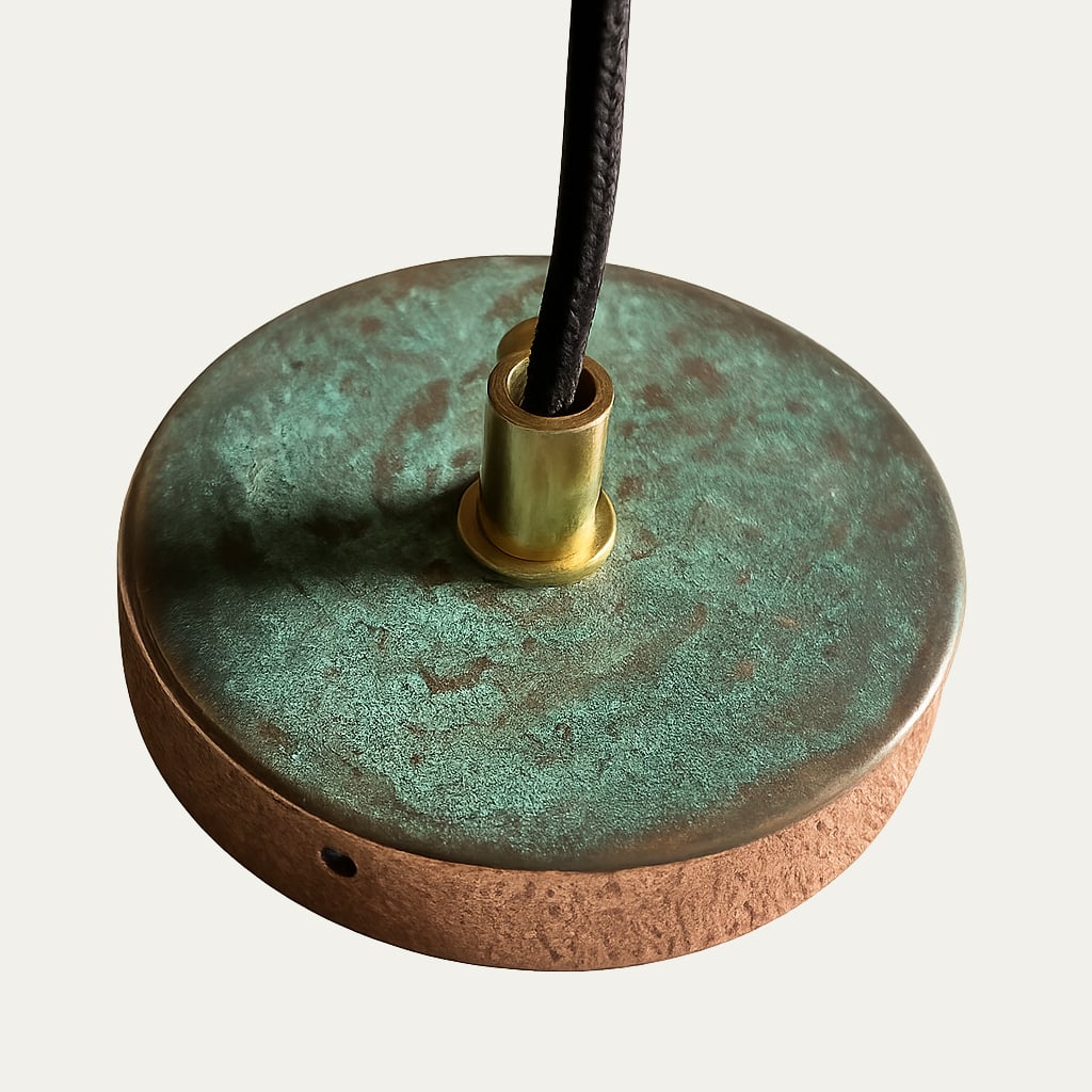 Azegzaw Verdigris Copper Dome Lamp - Set Of 2