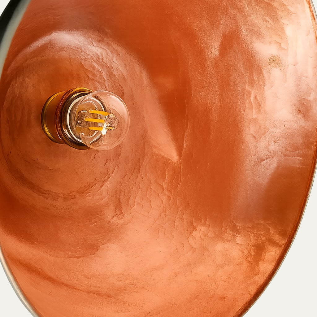 Azegzaw Verdigris Copper Dome Lamp - Set Of 2