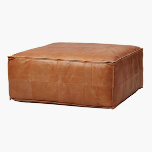 Large Leather Ottoman
