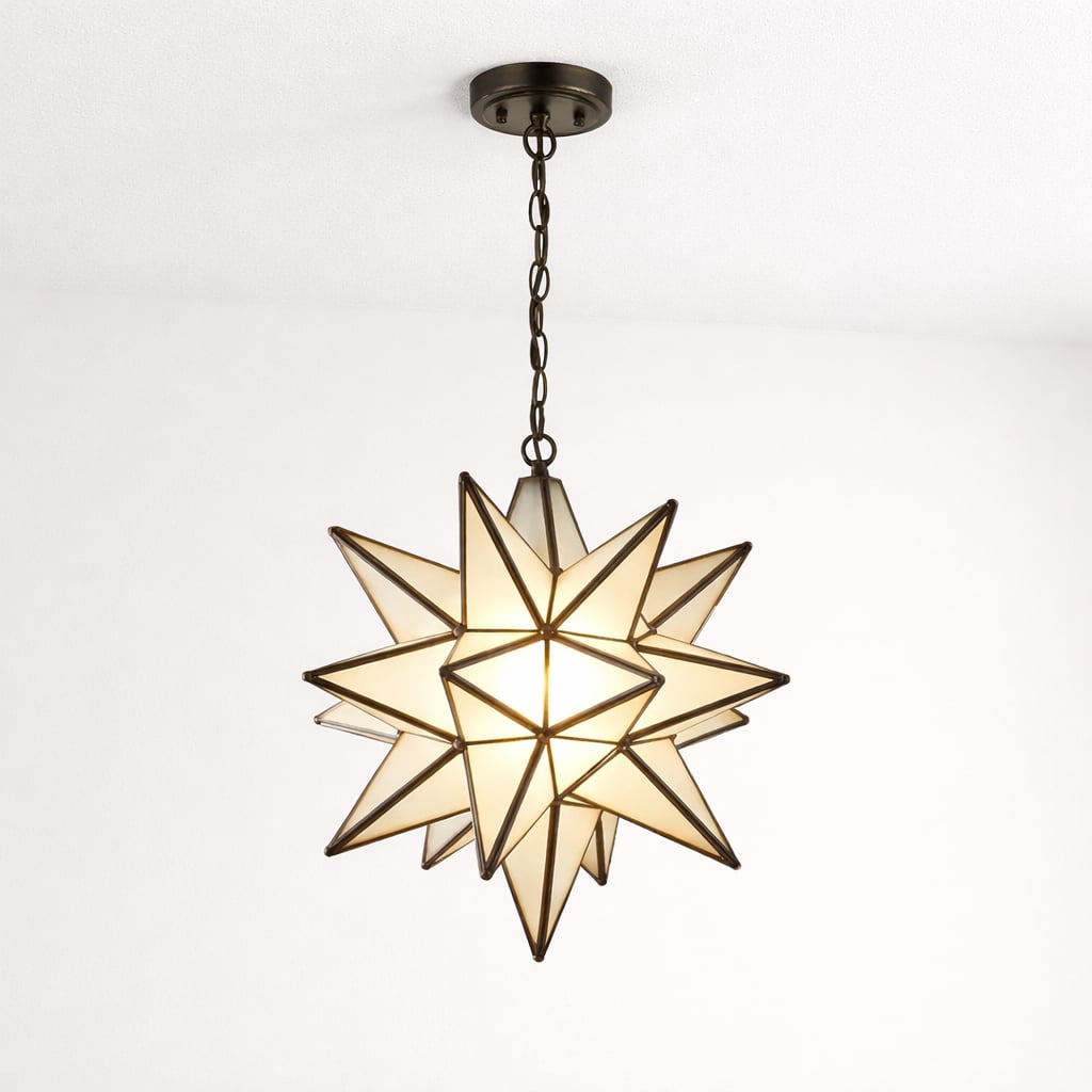 Moravian Star Brass Pendant Light – Moroccan Interior