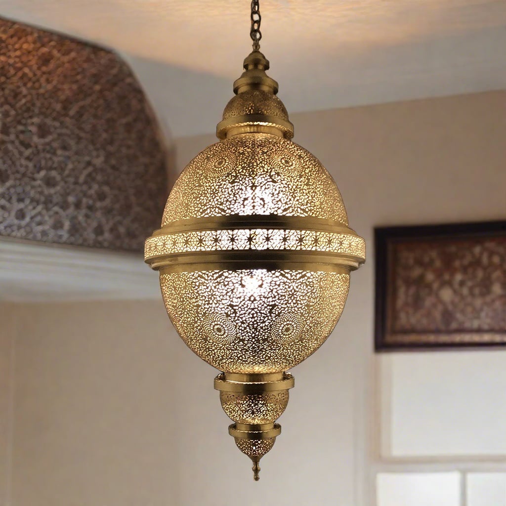 Handcrafted Moroccan Ceiling Lamp - Custom Made – Moroccan Interior