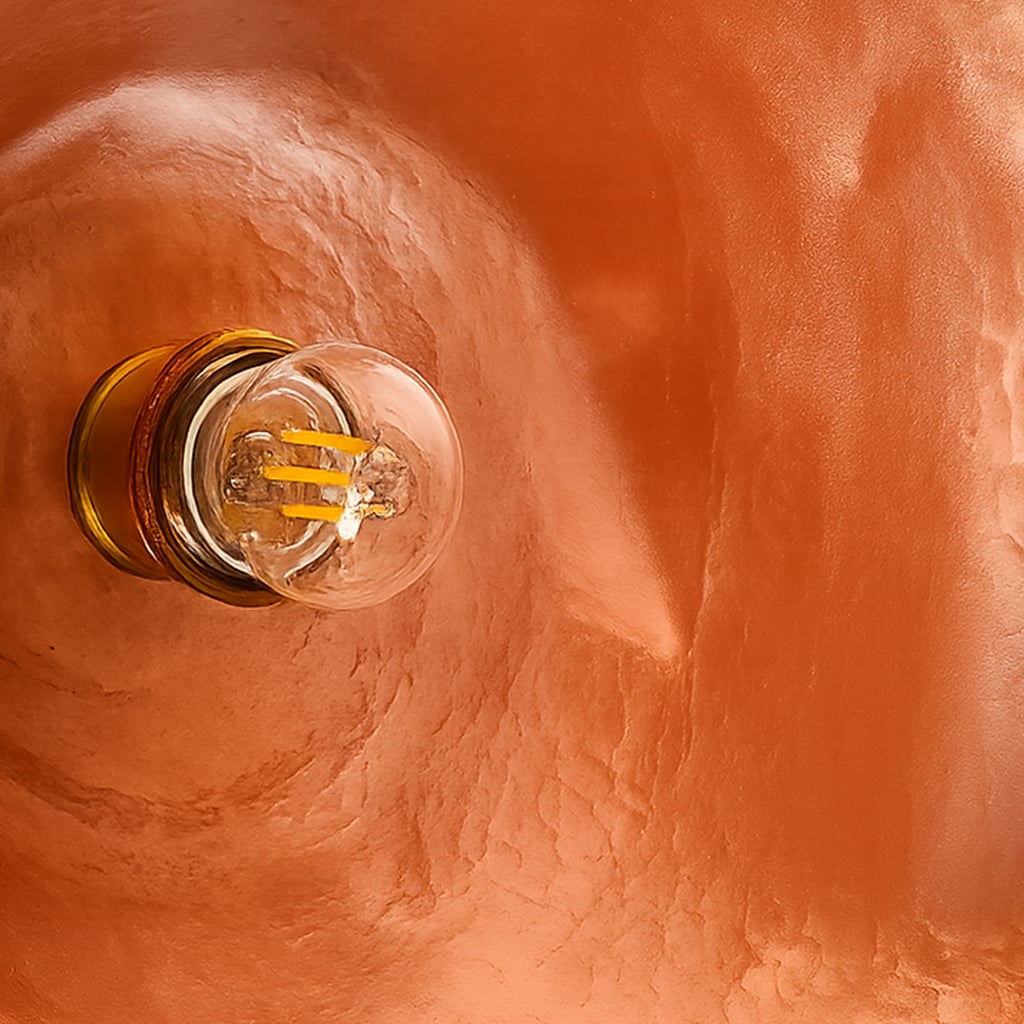 Green Patina Copper Pendant Lamp