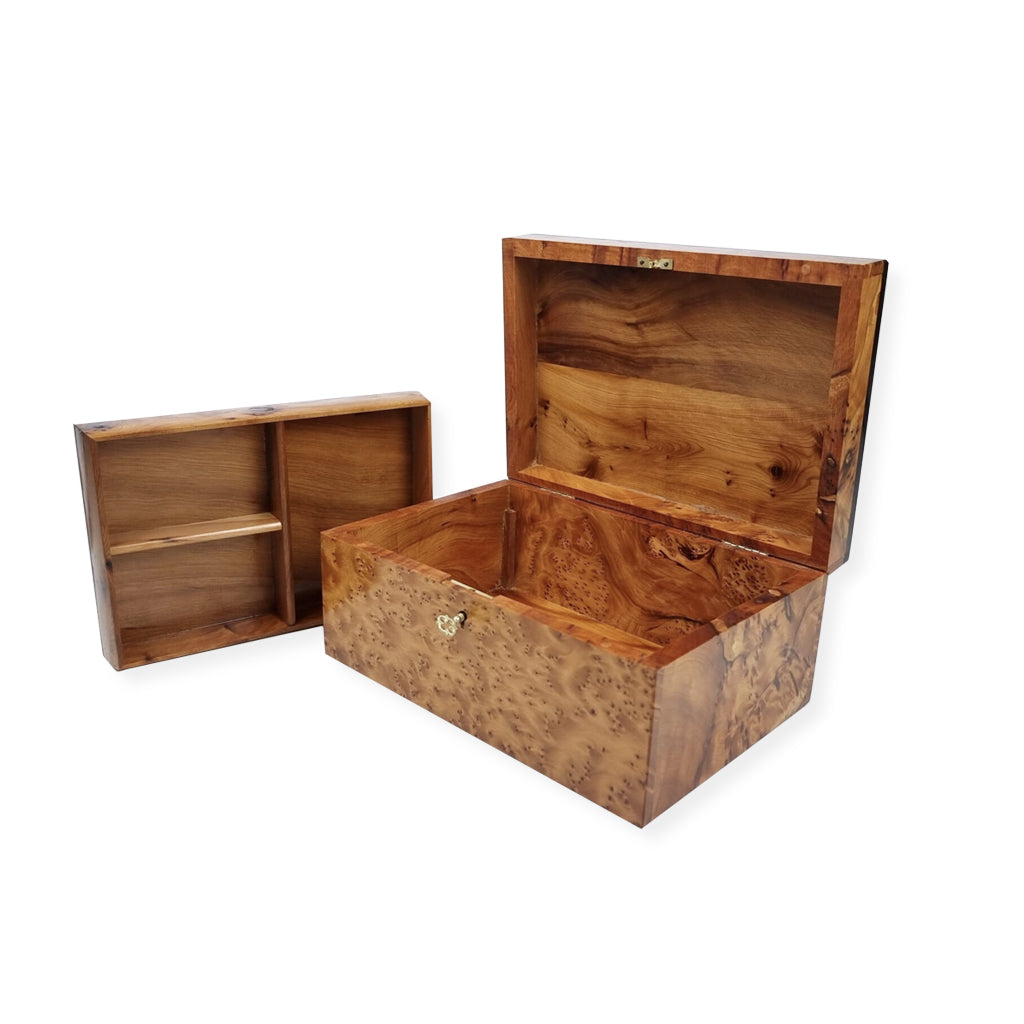 Artful Thuya Wood Jewelry Box