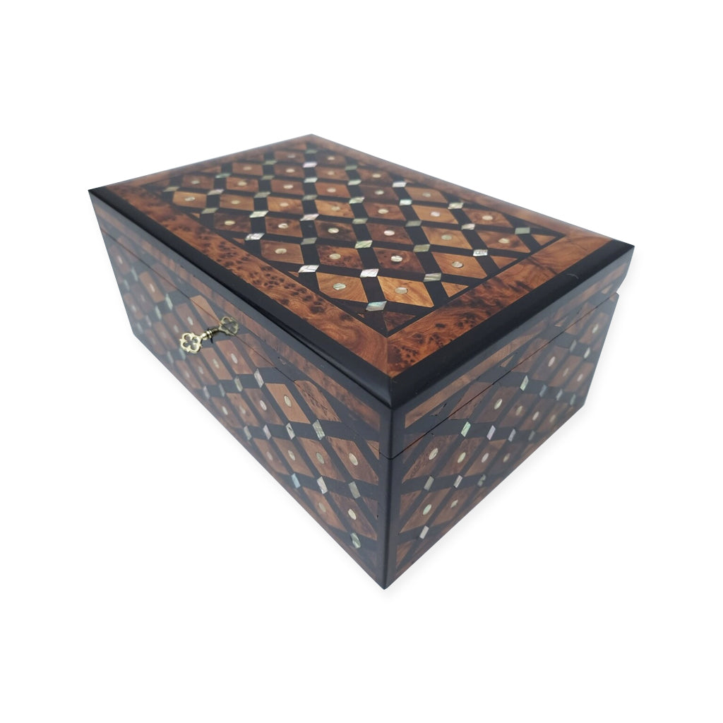 Elegant Thuya Wood Jewelry Box