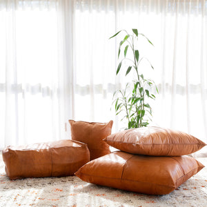 Leather Pillow – Moroccan Interior