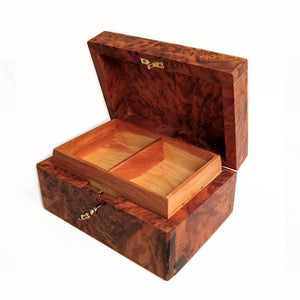 Moroccan Thuya Wooden Jewelry Box With Storage - Moroccan Interior