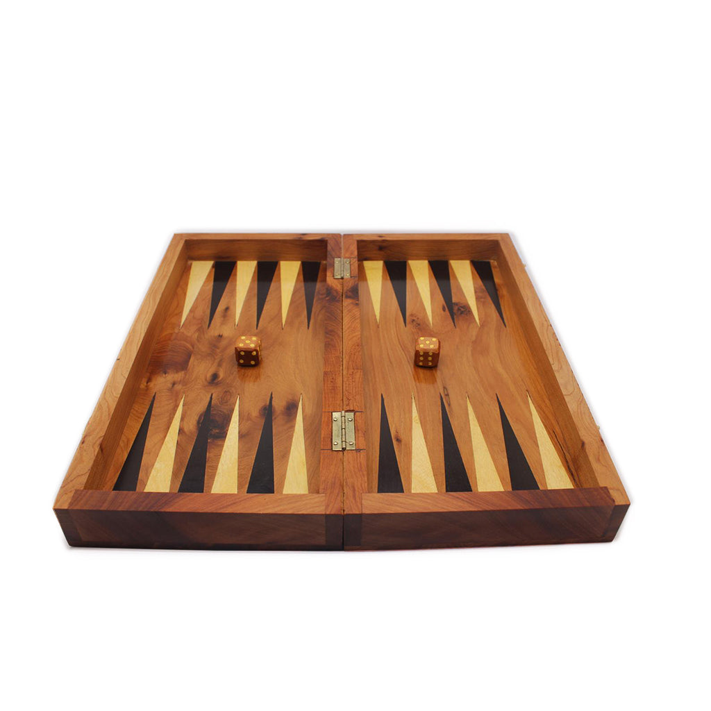 Moroccan Thuya Wood Backgammon & Chess Game Board - Moroccan Interior