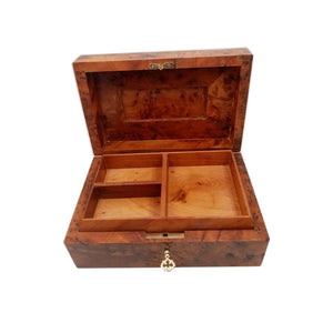 Moroccan Thuya Wood Lockable Jewelry Box - Moroccan Interior