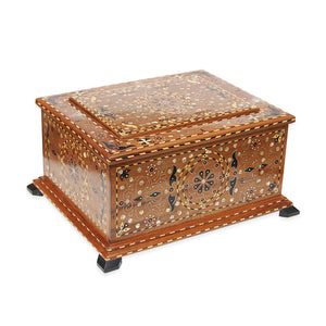 Royal Thuya Wood Jewelry Box - Moroccan Interior