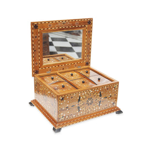 Royal Thuya Wood Jewelry Box - Moroccan Interior