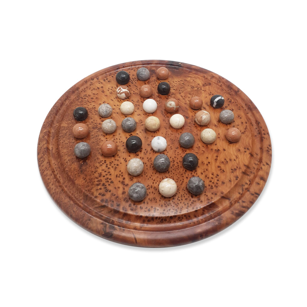 Thuya Wood Solitaire Board Game - Moroccan Interior