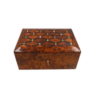 Thuya Wood Jewelry Box Inlaid With Mother-Of-Pearl - Moroccan Interior