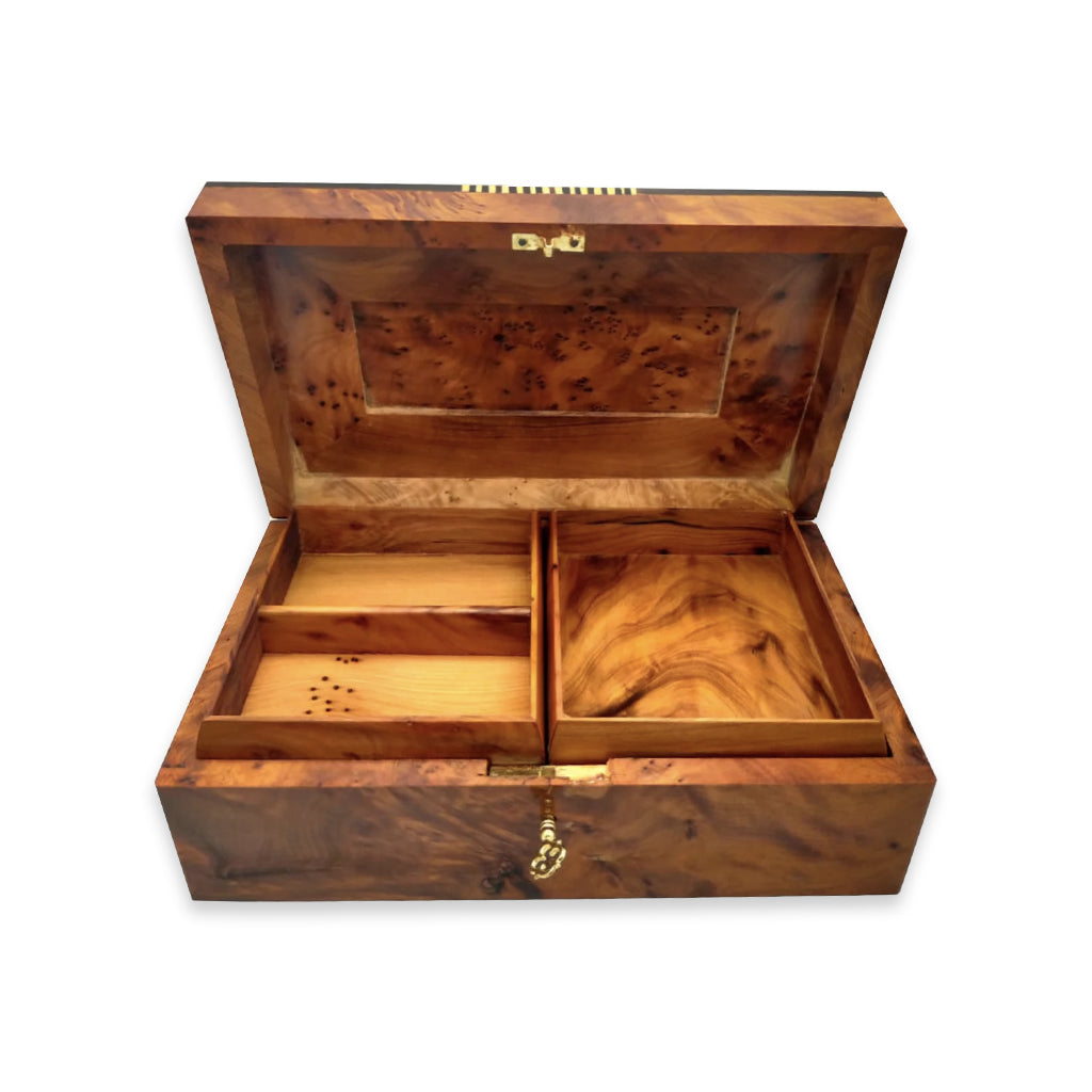 Thuya Wooden Jewelry Box Handcrafted in Morocco - Moroccan Interior