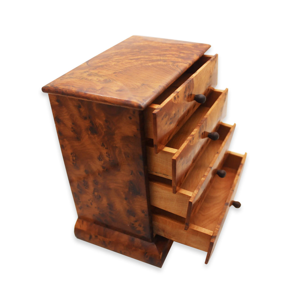Thuya Wooden Jewelry Box With Drawers Storages - Moroccan Interior